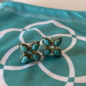 Kendra Scott turquoise stud earrings
